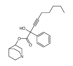 1-azabicyclo[2.2.2]octan-3-yl 2-hydroxy-2-phenylnon-3-ynoate Structure