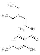 N-(2-diethylaminoethyl)-2,4,6-trimethyl-benzamide structure