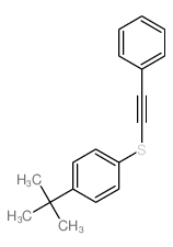 1-(2-phenylethynylsulfanyl)-4-tert-butyl-benzene structure