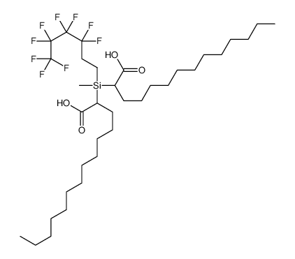 methyl(3,3,4,4,5,5,6,6,6-nonafluorohexyl)silylene dimyristate structure