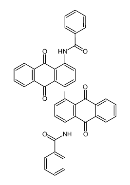 N,N'-[[(9,9',10,10'-Tetrahydro-9,9',10,10'-tetraoxo[1,1'-bianthracene])]-4,4'-diyl]bisbenzamide Structure