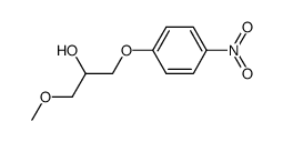 1-methoxy-3-(4-nitrophenoxy)propan-2-ol结构式