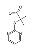 2-(2-nitropropan-2-ylsulfanyl)pyrimidine Structure