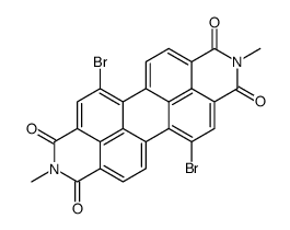 Anthra[2,1,9-def:6,5,10-d'e'f']diisoquinoline-1,3,8,10(2H,9H)-tetrone, 5,12-dibromo-2,9-dimethyl Structure