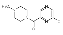 (6-chloropyrazin-2-yl)-(4-methylpiperazin-1-yl)methanone结构式