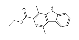 ethyl 1,4-dimethyl-5H-pyrido(4,3-b)indole-3-carboxylate结构式