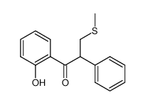 3-(2-Hydroxyphenyl)-2-phenyl-1-thiomethylpropan-3-one结构式