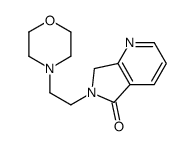 6-(2-morpholin-4-ylethyl)-7H-pyrrolo[3,4-b]pyridin-5-one结构式