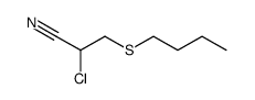 3-butylsulfanyl-2-chloro-propionitrile结构式