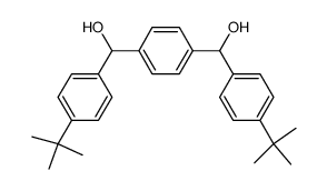 1,4-phenylenebis((4-(tert-butyl)phenyl)methanol)结构式