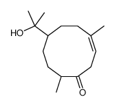 7-(2-hydroxypropan-2-yl)-4,10-dimethylcyclodec-3-en-1-one结构式