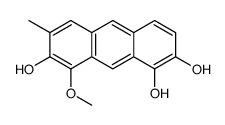 8-methoxy-6-methylanthracene-1,2,7-triol Structure