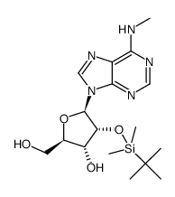 2'-O-(tert-butyldimethylsilyl)-N6-methyladenosine Structure