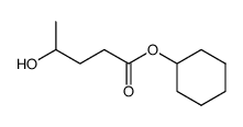 4-hydroxy-valeric acid cyclohexyl ester Structure