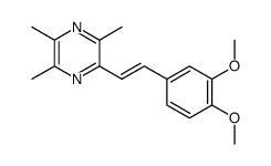 (E)-2-(3,4-dimethoxylstyryl)-3,5,6-trimethylpyrazine结构式