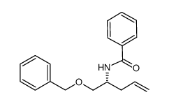 (R)-N-(1-(benzyloxy)pent-4-en-2-yl)benzamide结构式