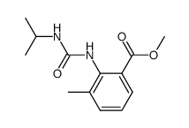 2-(3-Isopropyl-ureido)-3-methyl-benzoic acid methyl ester Structure