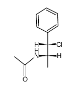 N-((1RS,2RS)-2-chloro-1-methyl-2-phenyl-ethyl)-acetamide Structure