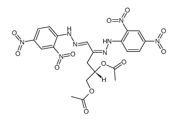 3-Deoxy-xyloson-bis-(2,4-dinitro-phenylhydrazon)-diacetat结构式