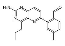 4-n-propyl-6-(2-formyl-5-methylphenyl)pyrido[3,2-d]pyrimidin-2-ylamine结构式