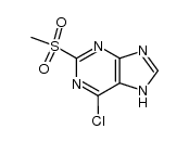 6-chloro-2-methanesulfonyl-7(9)H-purine结构式