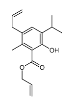 prop-2-enyl 2-hydroxy-6-methyl-3-propan-2-yl-5-prop-2-enylbenzoate Structure