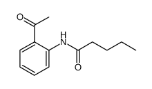 N-(2-acetylphenyl)pentanamide structure