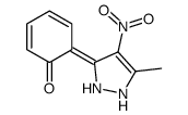 6-(5-methyl-4-nitro-1,2-dihydropyrazol-3-ylidene)cyclohexa-2,4-dien-1-one Structure