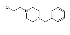 1-(2-chloroethyl)-4-[(2-methylphenyl)methyl]piperazine结构式