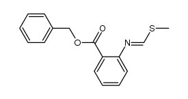 benzyl 2-(((methylthio)methylene)amino)benzoate Structure