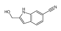 2-(Hydroxymethyl)-1H-indole-6-carbonitrile结构式