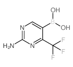 (2-AMINO-4-(TRIFLUOROMETHYL)PYRIMIDIN-5-YL)BORONIC ACID Structure