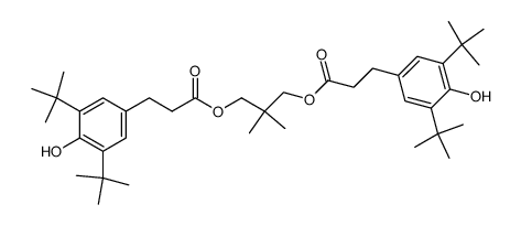 Bis[3-[3,5-di(tert-butyl)-4-hydroxyphenyl]propionic acid]2,2-dimethyltrimethylene ester结构式