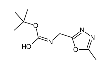 ((5-甲基-1,3,4-噁二唑-2-基)甲基)氨基甲酸叔丁酯结构式
