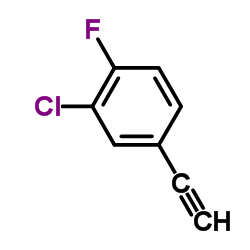 BENZENE, 2-CHLORO-4-ETHYNYL-1-FLUORO- structure