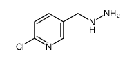 2-chloro-5-(hydrazinylmethyl)pyridine structure