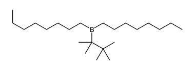 dioctyl(2,3,3-trimethylbutan-2-yl)borane结构式