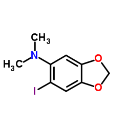6-Iodo-N,N-dimethyl-1,3-benzodioxol-5-amine结构式