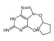 2-amino-7-(oxolan-2-yloxy)-3H-purin-6-one结构式