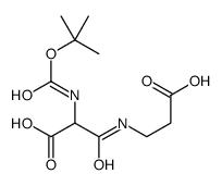 2-(N-Boc-amino)-3-(2-carboxyethylamino)-3-oxopropanoic Acid structure