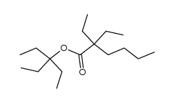 2,2-diethyl-hexanoic acid-(1,1-diethyl-propyl ester) Structure