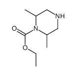 ethyl 2,6-dimethylpiperazine-1-carboxylate结构式