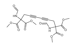 1,8-bis-formylamino-octa-3,5-diyne-1,1,8,8-tetracarboxylic acid tetramethyl ester Structure