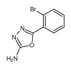 2-amino-5-(o-bromophenyl)-1,3,4-oxadiazole结构式