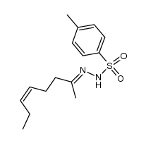 (Z)-5-Octen-2-one p-toluenesulfonylhydrazone结构式
