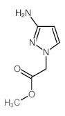Methyl (3-amino-1H-pyrazol-1-yl)acetate structure