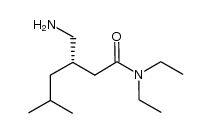 (S)-3-(aminomethyl)-N,N-diethyl-5-methylhexanamide结构式