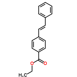 Ethyl 4-[(E)-2-phenylvinyl]benzoate Structure