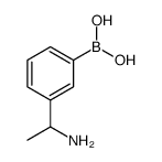 [3-(1-aminoethyl)phenyl]boronic acid Structure