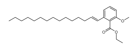 ethyl 2-methoxy-6-(1-pentadecenyl)benzoate Structure